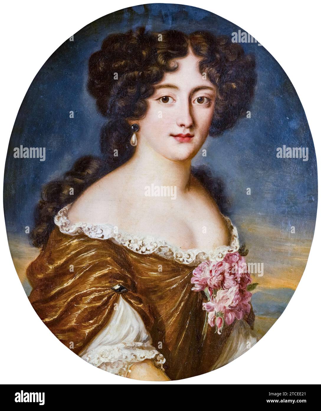 Hortense Mancini, Duchessa di Mazarin (1646-1699), ritratto dipinto ad olio su tela di Jacob Ferdinand Voet, prima del 1689 Foto Stock