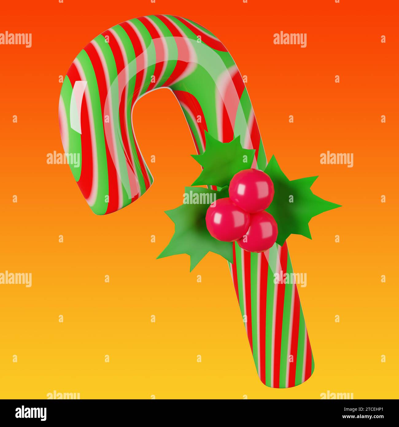 Caramelle colorate e deliziose, perfette per aggiungere un tocco di dolcezza a progetti, design e festività natalizie. Foto Stock