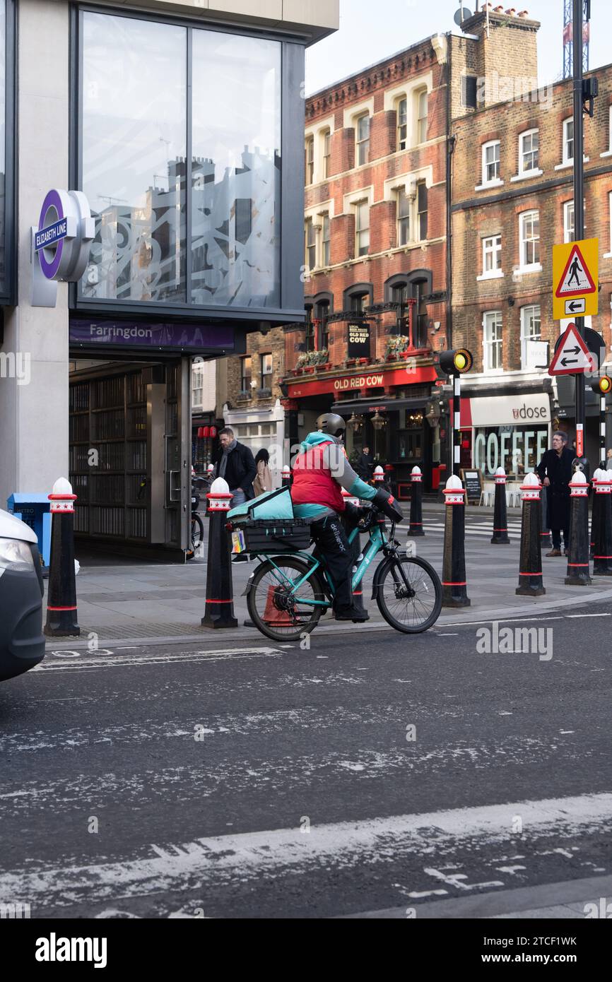 Farringdon Elizabeth Line, Lindsey Street, Smithfield, City of London Foto Stock