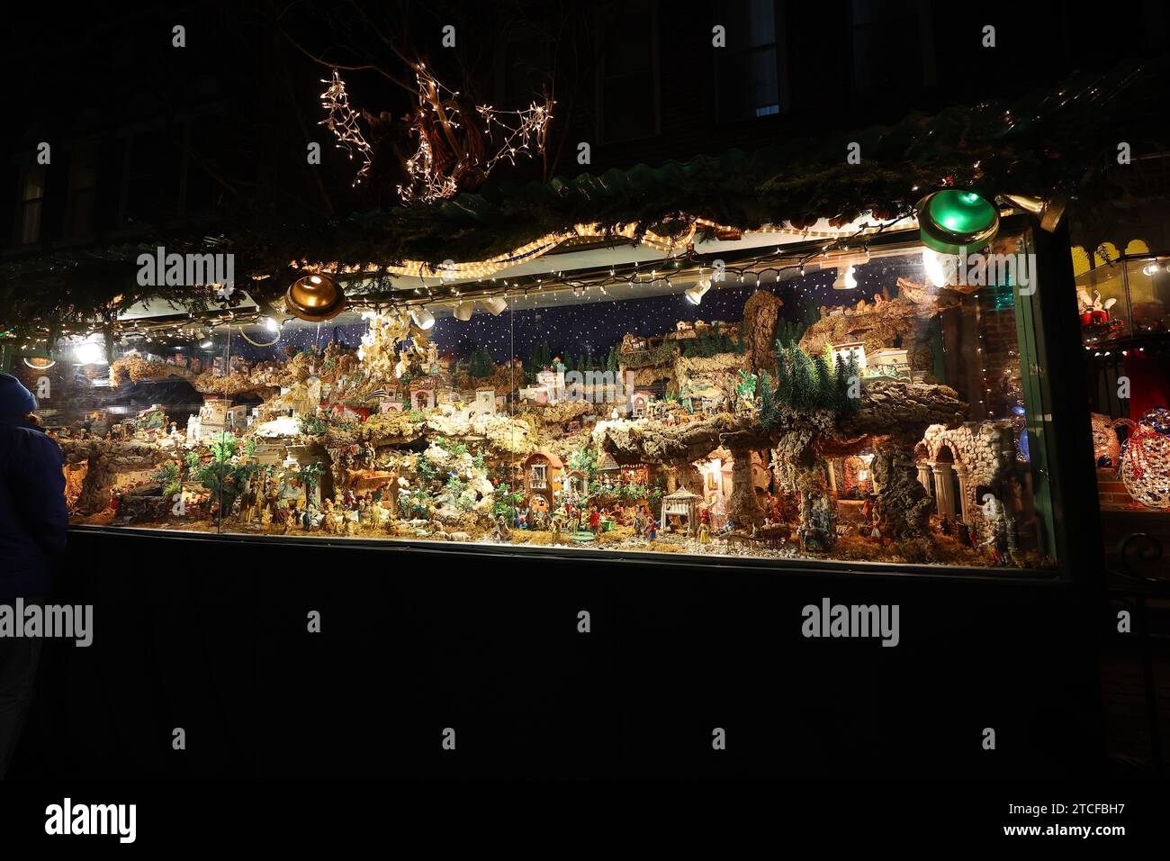 Sfondo Fotografico CORFOTO 2.1x1.5m – Betlemme Notturna Con Stelle Di Natale, In Poliestere Resistente