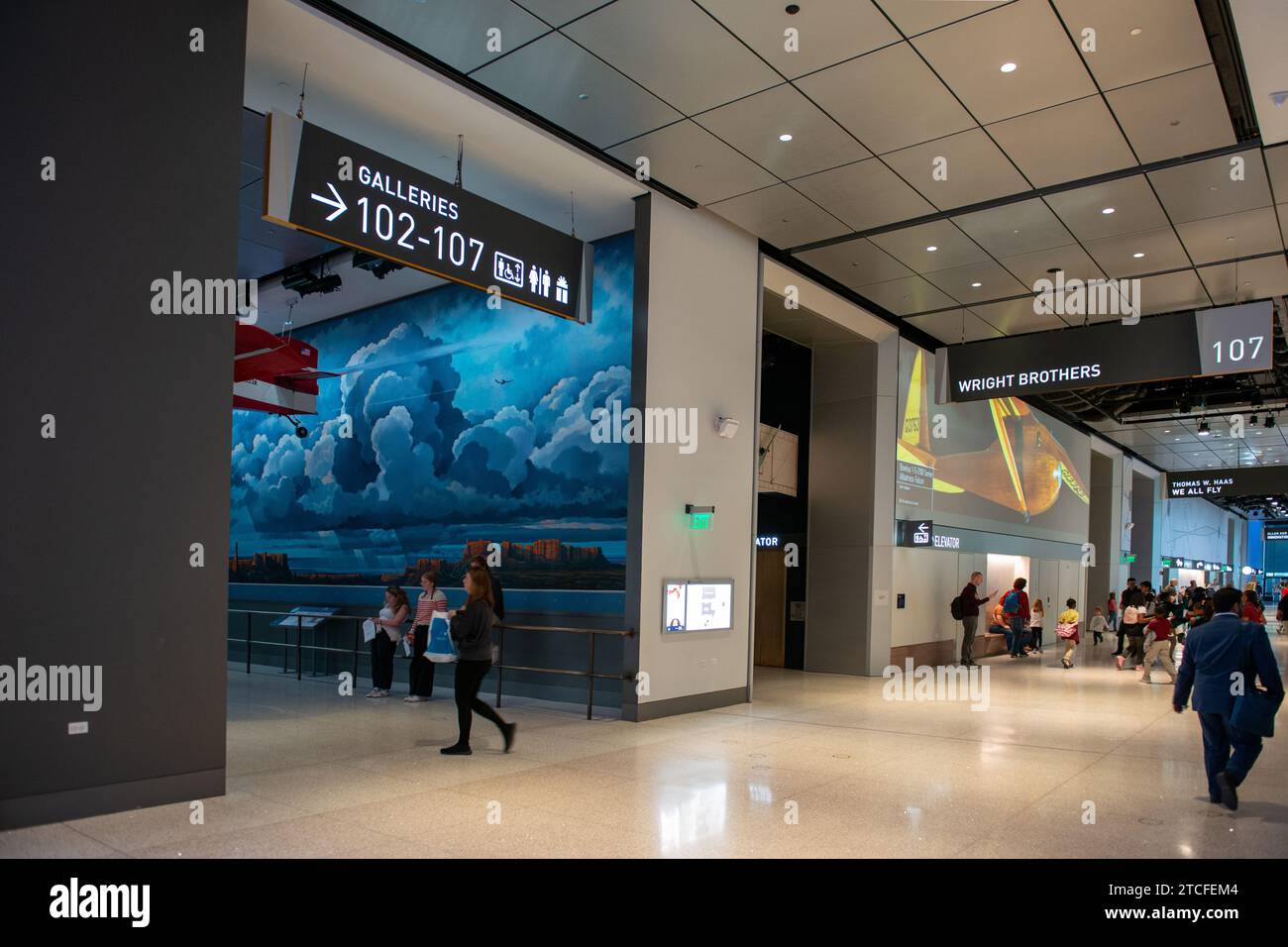 Allo Smithsonian Air and Space Museum di Washington DC Foto Stock