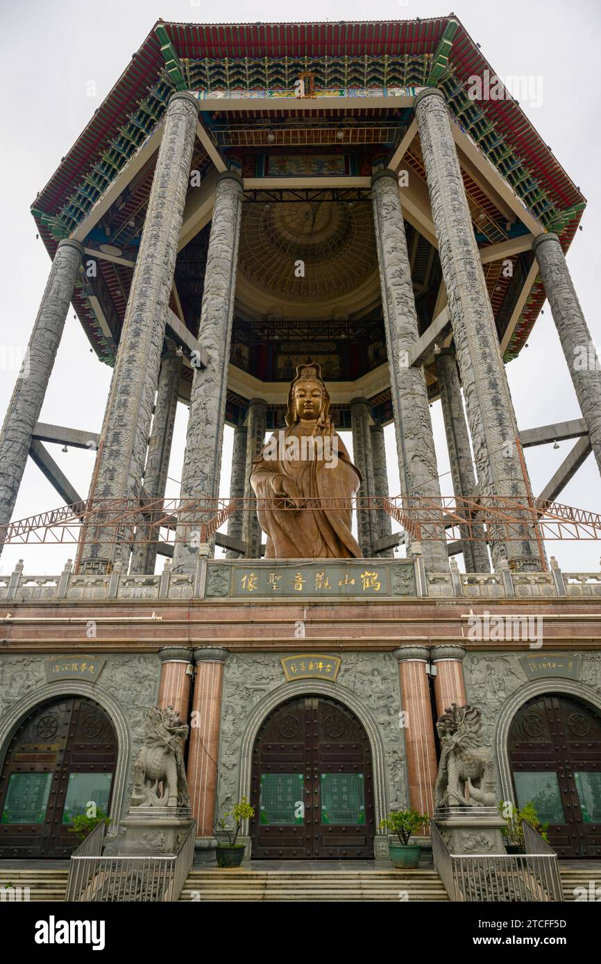 Dea Kuan Yim al tempio di Kek Lok si, Penang, Malesia Foto Stock