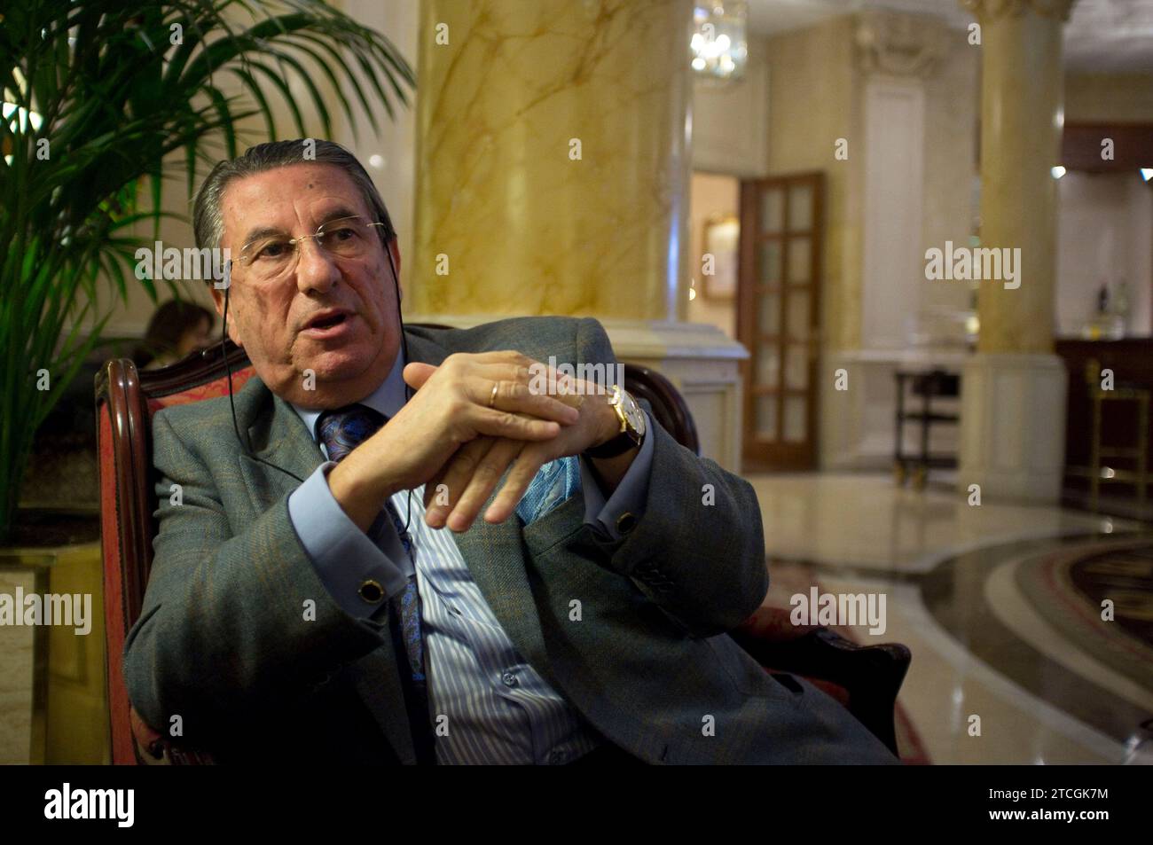 Francisco Vazquez in un'intervista per ABC foto Matias nipote Archdc Madrid 12/29/2013. Crediti: Album / Archivo ABC / Matías Nieto Koenig Foto Stock