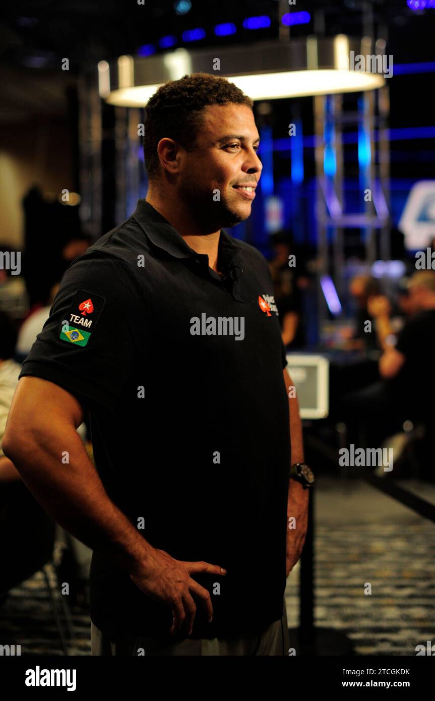 Barcellona. 09/02/2013. L'ex giocatore del FC Barcelona e del Real Madrid Ronaldo ha partecipato a una partita di poker al casinò di Barcellona. Foto di Ines Baucells. L'Arciduca Ines Baucells. Crediti: Album / Archivo ABC / Inés Baucells Foto Stock