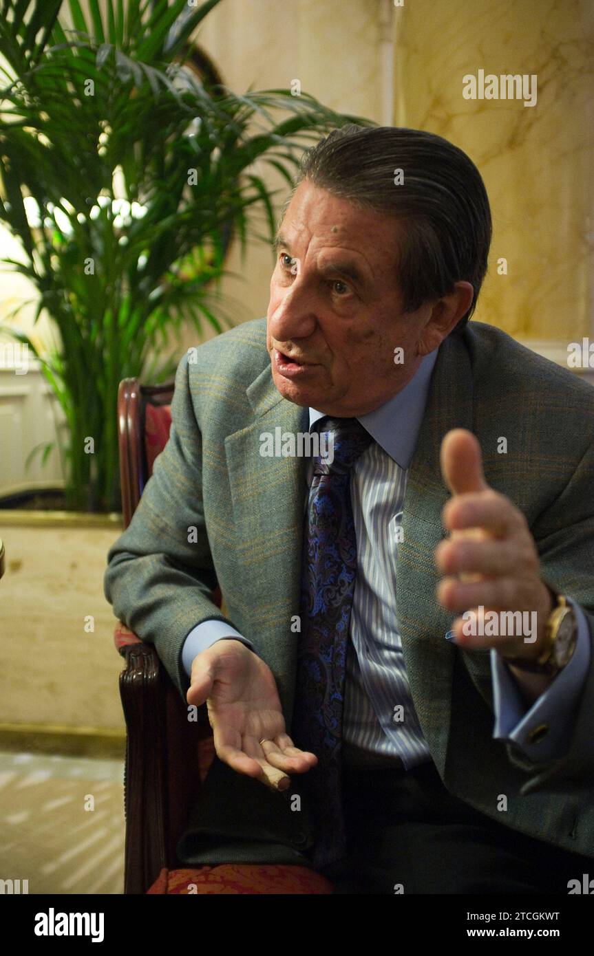 Francisco Vazquez in un'intervista per ABC foto Matias nipote Archdc Madrid 12/29/2013. Crediti: Album / Archivo ABC / Matías Nieto Koenig Foto Stock