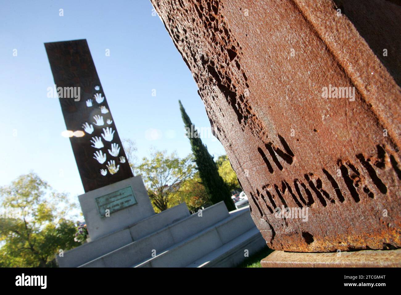 10/30/2007. Madrid 10-31-07 visita a Leganés in occasione della condanna del processo 11-M..... Foto: Ángel de Antonio....ARCHDC. Crediti: Album / Archivo ABC / Ángel de Antonio Foto Stock