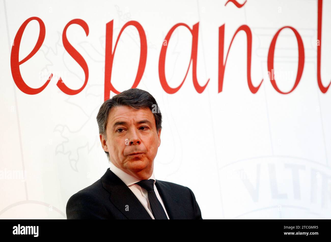 madrid, 5-12-2013.-ricevimento presso la sede della comunità di madrid per il giorno della costituzione, nell'immagine ignacio gonzalez e cristina cifuentes.-foto ernesto acute.archdc. Crediti: Album / Archivo ABC / Ernesto Agudo Foto Stock