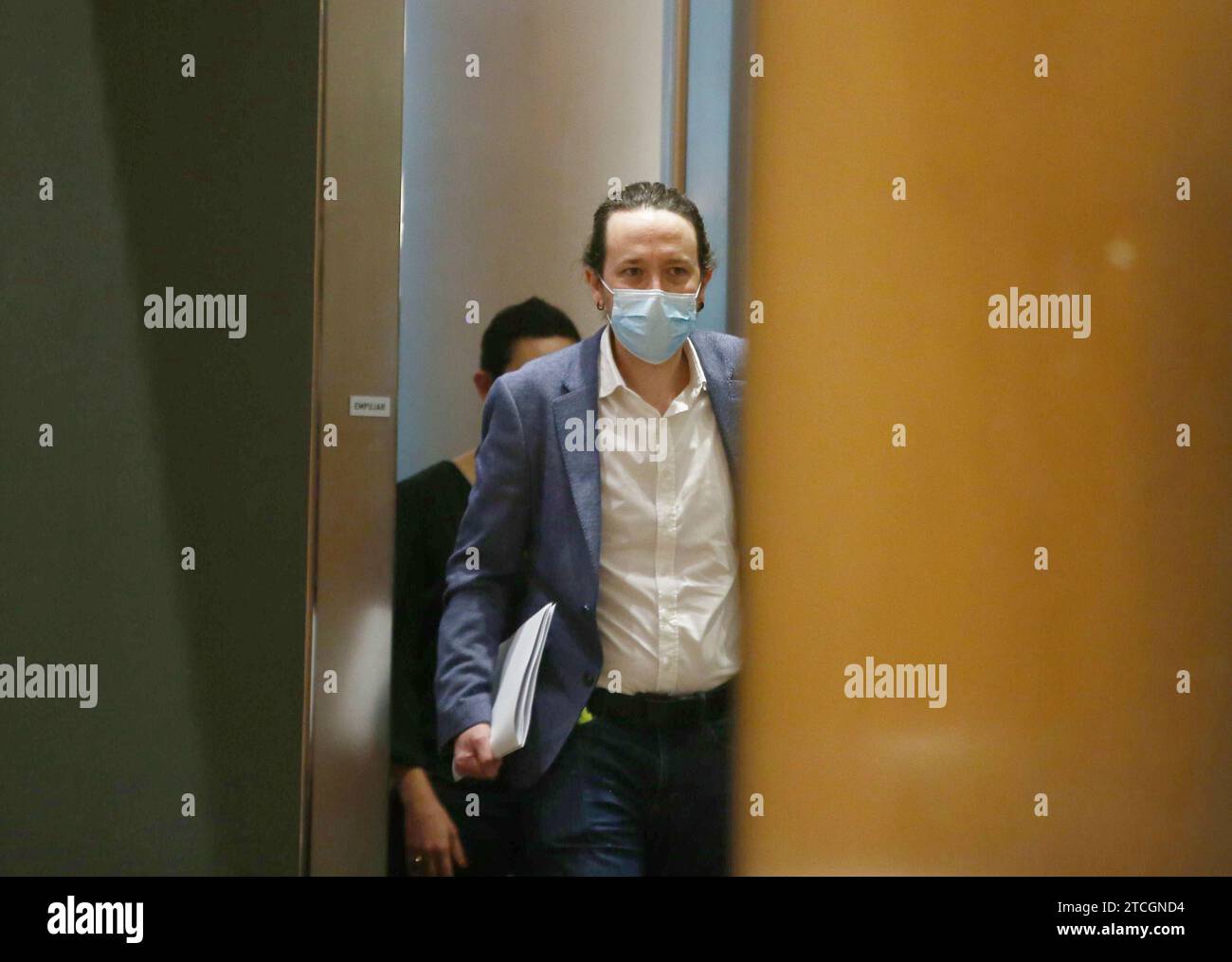 Madrid, 11/26/2020. Congresso dei deputati. Comparsa del secondo vicepresidente, Pablo Iglesias, dinanzi alla commissione congiunta per il coordinamento e il monitoraggio della strategia spagnola per il conseguimento degli obiettivi di sviluppo sostenibile. Foto: Jaime García. ARCHDC. Crediti: Album / Archivo ABC / Jaime García Foto Stock