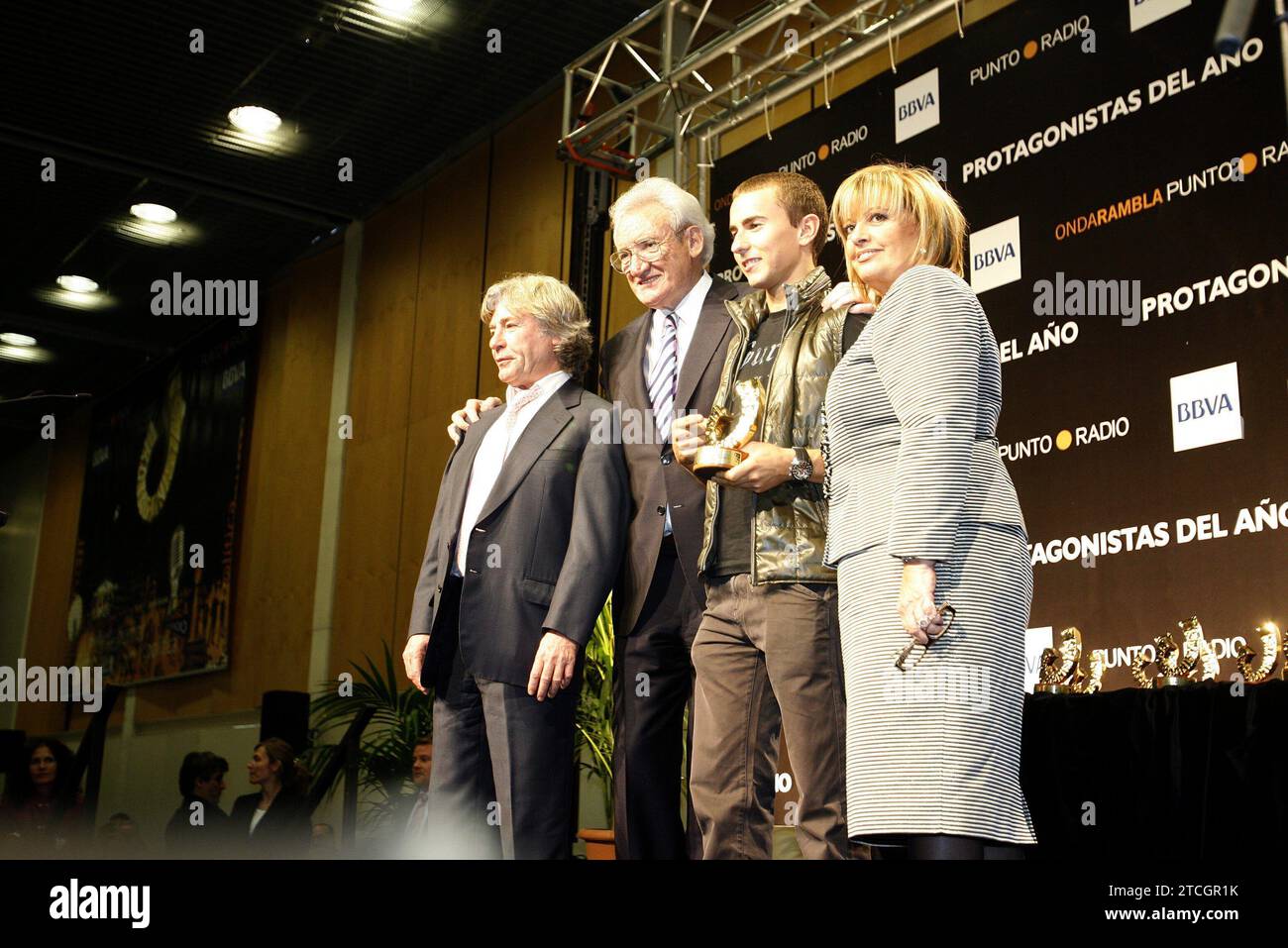 11/25/2007. Barcellona 26.11.07...... Protagonisti dell'anno 2007 premi motore, motore Jorge Lorenzo...Ftos.Elena Carreras...Archdc. Crediti: Album / Archivo ABC / Elena Carreras Foto Stock