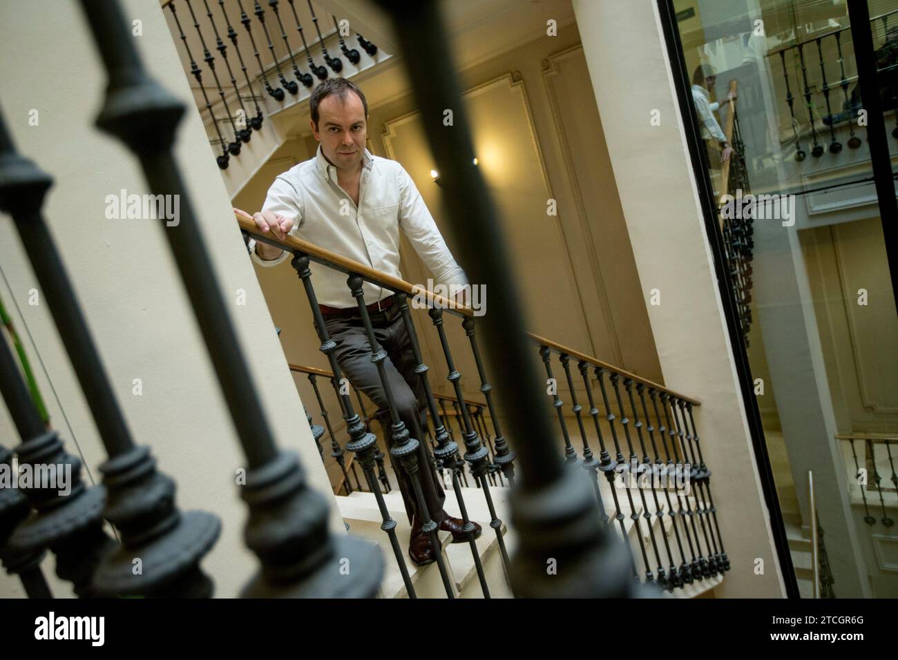 Madrid, 07/01/2013. Intervista con lo scrittore Javier Sierra. Foto: Ángel de Antonio. ArchDC. Crediti: Album / Archivo ABC / Ángel de Antonio Foto Stock