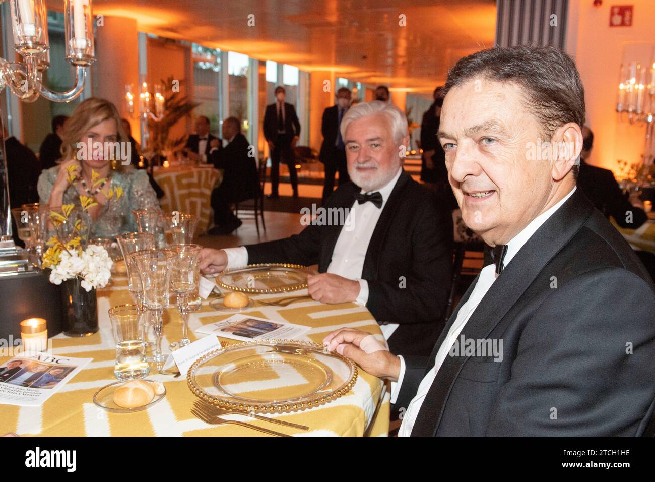 Madrid, 22/06/2021. I re di Spagna Don Felipe e Doña Letizia presentano i premi Mariano de Cavia, Luca de Tena e Mingote a Javier Cercas, José María Carrascal e Ricardo. Foto: De San Bernardo. ARCHDC. Crediti: Album / Archivo ABC / Eduardo San Bernardo Foto Stock