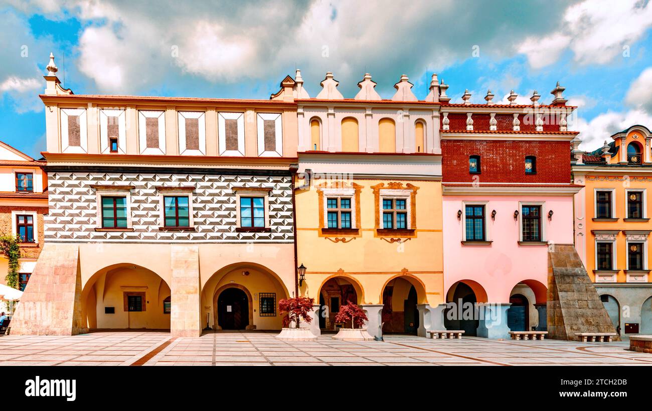 La città di Tarnow non è solo la bellezza unica della città vecchia, che ha conservato le strade medievali, la Polonia. Foto Stock