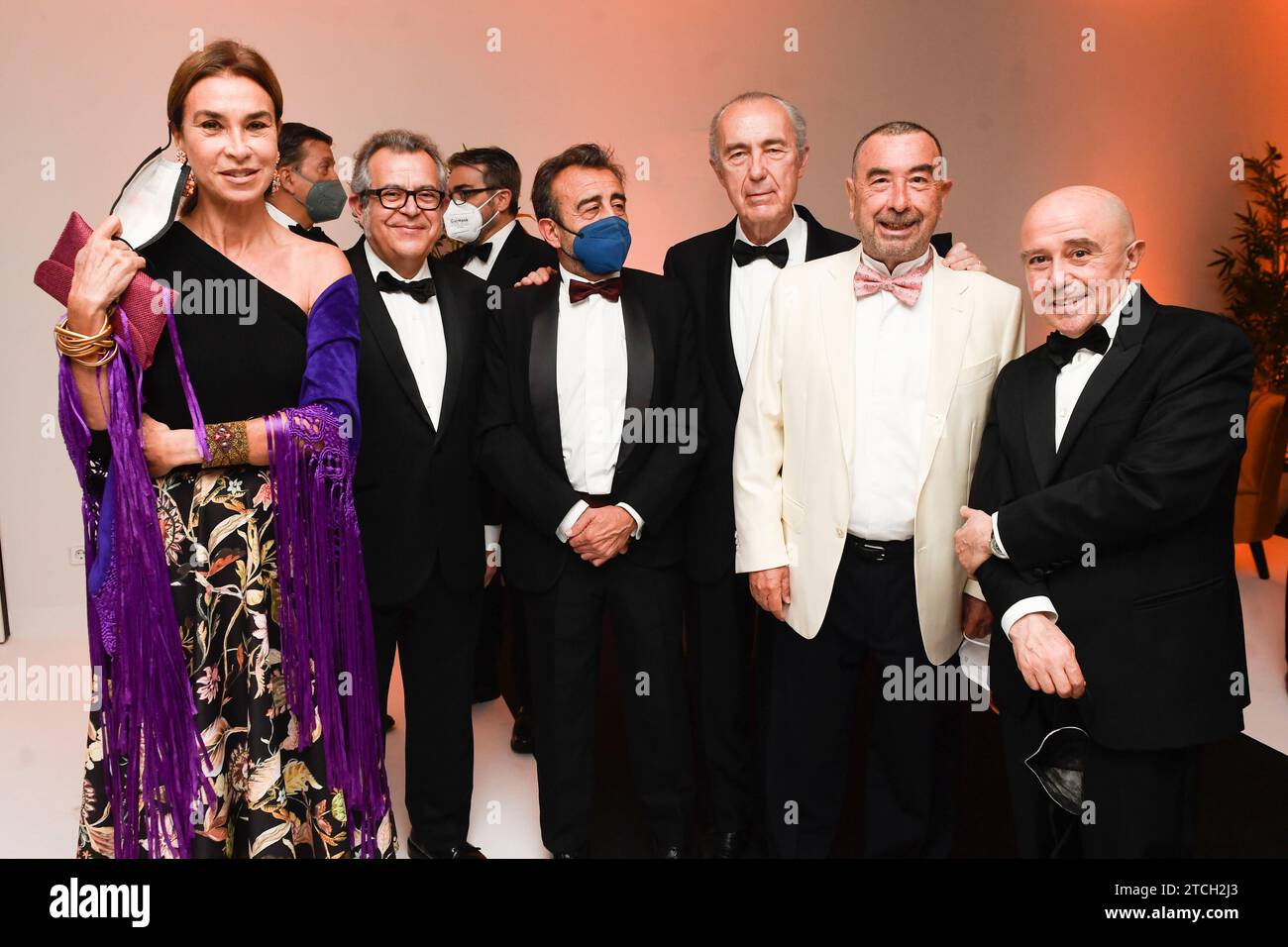 Madrid, 22/06/2021. I re di Spagna Don Felipe e Doña Letizia presentano i premi Mariano de Cavia, Luca de Tena e Mingote a Javier Cercas, José María Carrascal e Ricardo. Foto: De San Bernardo. ARCHDC. Crediti: Album / Archivo ABC / Eduardo San Bernardo Foto Stock