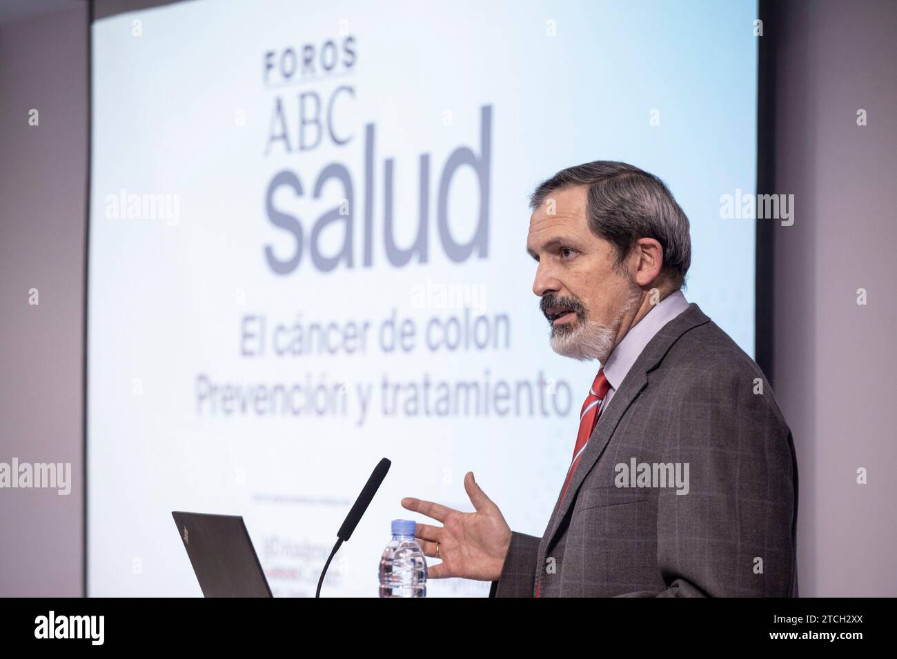 Madrid, 30/03/2022. ABC Health Forum, 'cancro del colon. Prevenzione e trattamento". Oratori: José Ignacio Martín Valdés, Santiago González, Pedro Robledo, Ricardo Cubedo, Pilar Sánchez vera, Irene López Rojo e Ana Garnica. Foto: Isabel Permuy. ARCHDC. Crediti: Album / Archivo ABC / Isabel B. Permuy Foto Stock