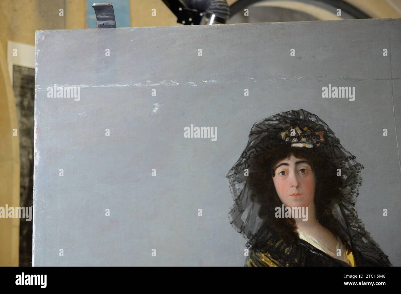 Madrid, 15/11/2016. Resoconto del restauro del dipinto di Goya "la Duchessa d'Alba" nel Museo del Prado. Foto: Maya Balanya ARCHDC. Crediti: Album / Archivo ABC / Maya Balanya Foto Stock