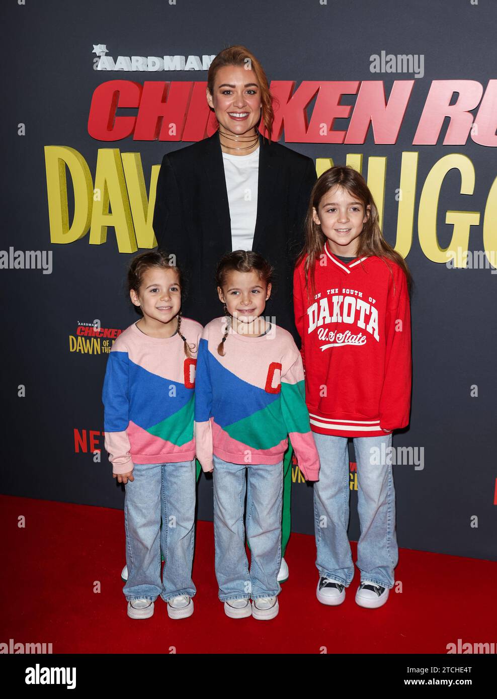 Londra, Regno Unito. 10 dicembre 2023. Chantelle Champs ha assistito alla prima nel Regno Unito di "Chicken Run: Dawn of the Nugget" al Picturehouse Central di Londra. Credito: SOPA Images Limited/Alamy Live News Foto Stock