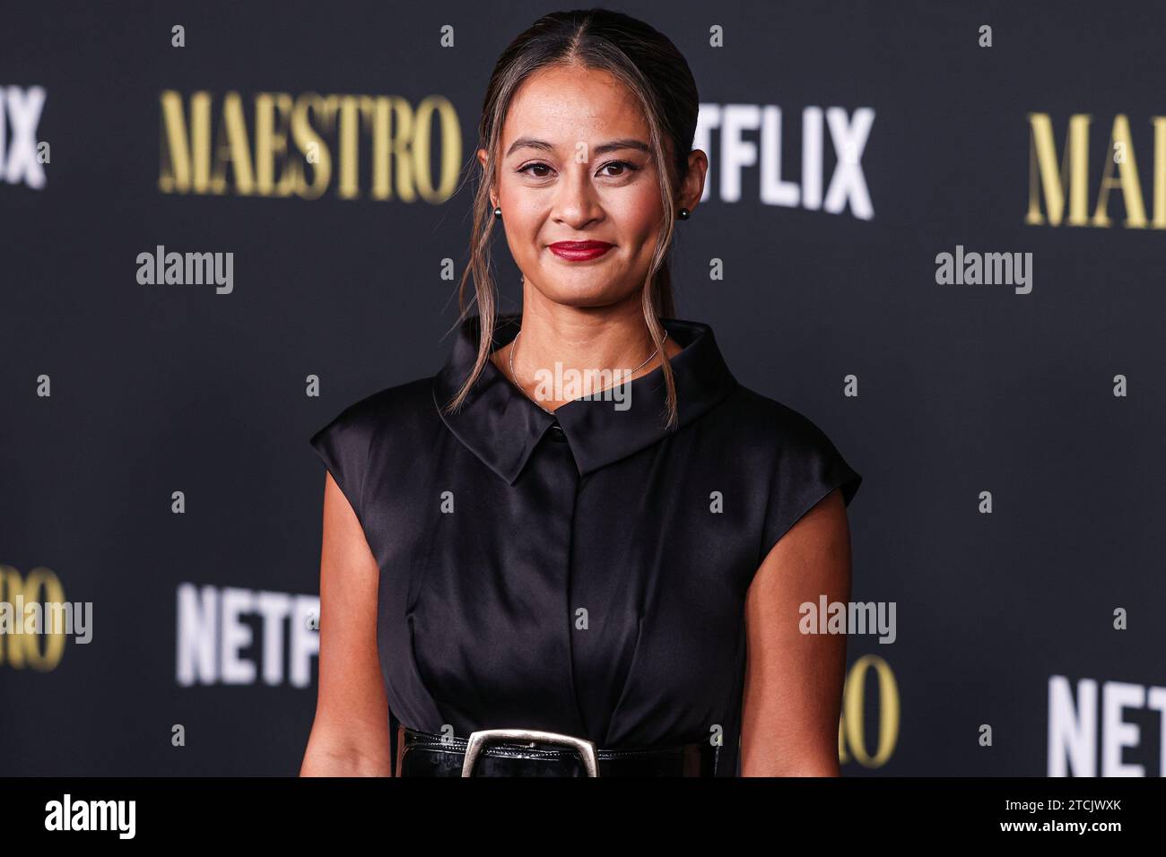 Los Angeles, Stati Uniti. 12 dicembre 2023. LOS ANGELES, CALIFORNIA, USA - 12 DICEMBRE: L'editor cinematografico americano Michelle Tesoro arriva al Los Angeles Special Screening del 'Maestro' di Netflix tenutosi all'Academy Museum of Motion Pictures il 12 dicembre 2023 a Los Angeles, California, Stati Uniti. (Foto di Xavier Collin/Image Press Agency) credito: Image Press Agency/Alamy Live News Foto Stock