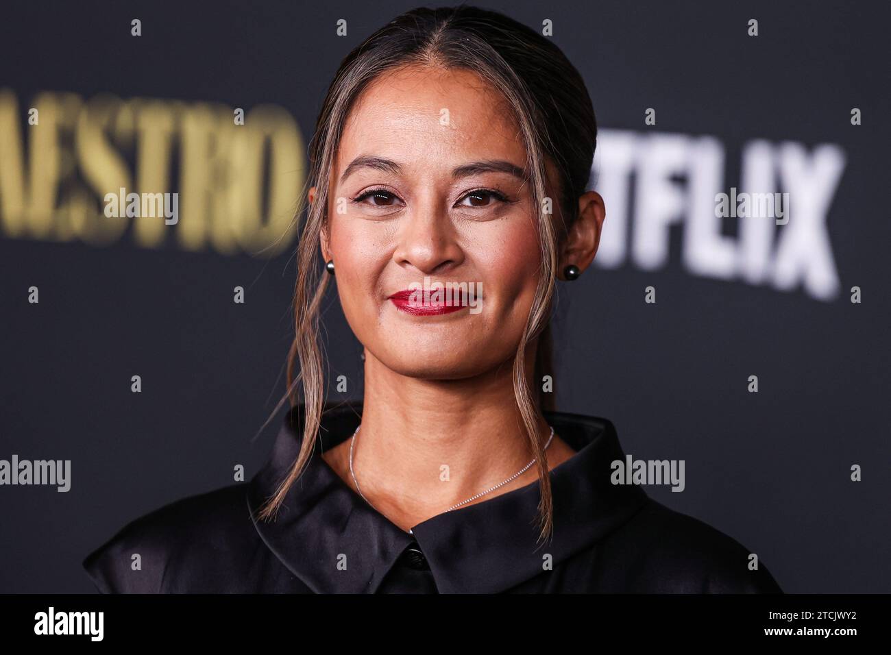 Los Angeles, Stati Uniti. 12 dicembre 2023. LOS ANGELES, CALIFORNIA, USA - 12 DICEMBRE: L'editor cinematografico americano Michelle Tesoro arriva al Los Angeles Special Screening del 'Maestro' di Netflix tenutosi all'Academy Museum of Motion Pictures il 12 dicembre 2023 a Los Angeles, California, Stati Uniti. (Foto di Xavier Collin/Image Press Agency) credito: Image Press Agency/Alamy Live News Foto Stock