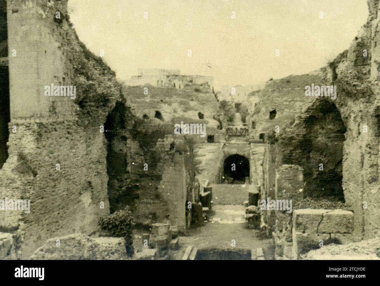 1940 - rovine di Pompei, Italia Foto Stock