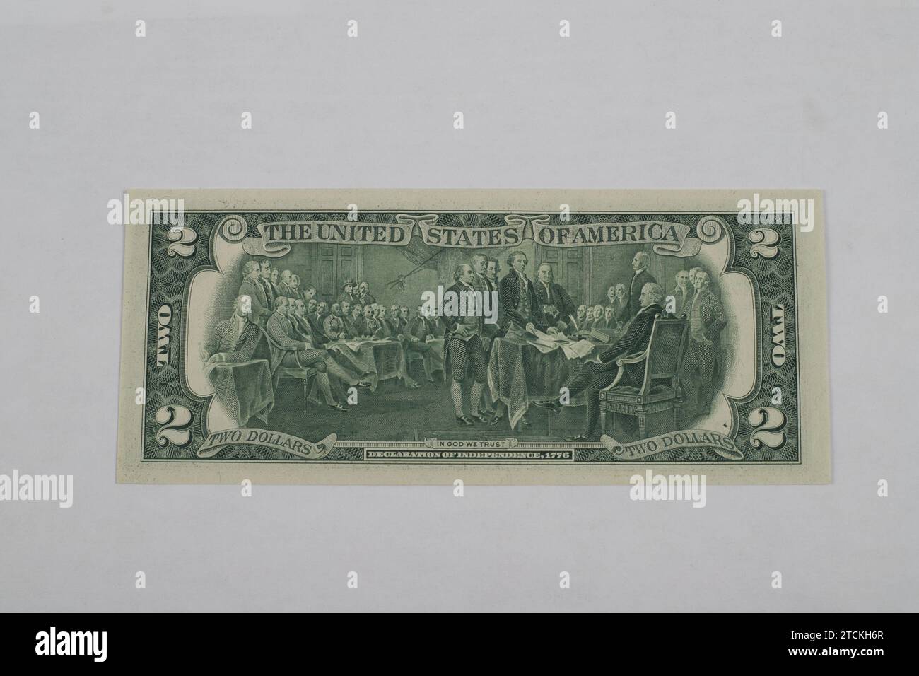 The United States Two (2) Dollar Bill (circa 1970's), 11 nuove banconote non circolate!!! Foto Stock