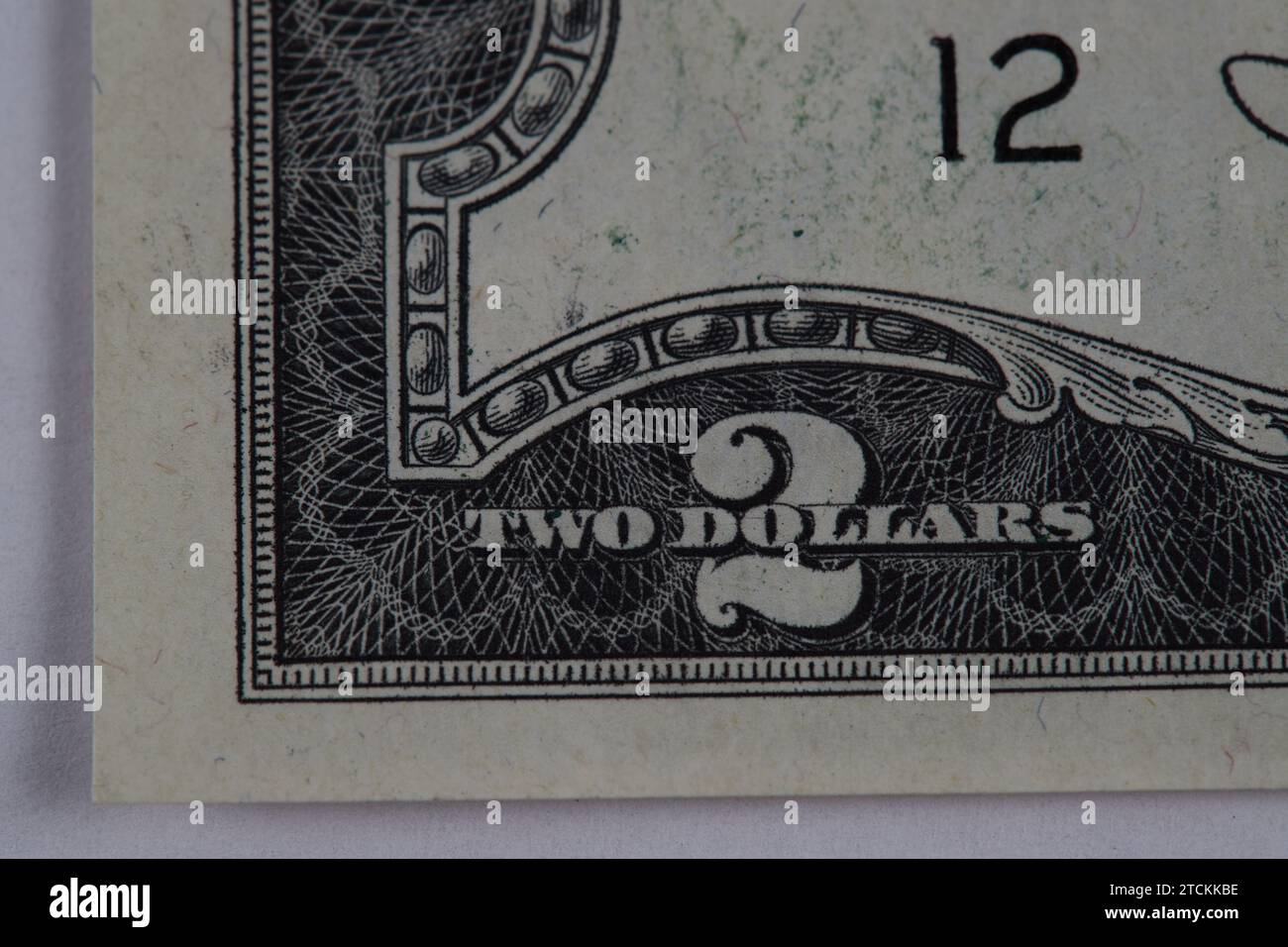 The United States Two (2) Dollar Bill (circa 1970's), 11 nuove banconote non circolate!!! Foto Stock