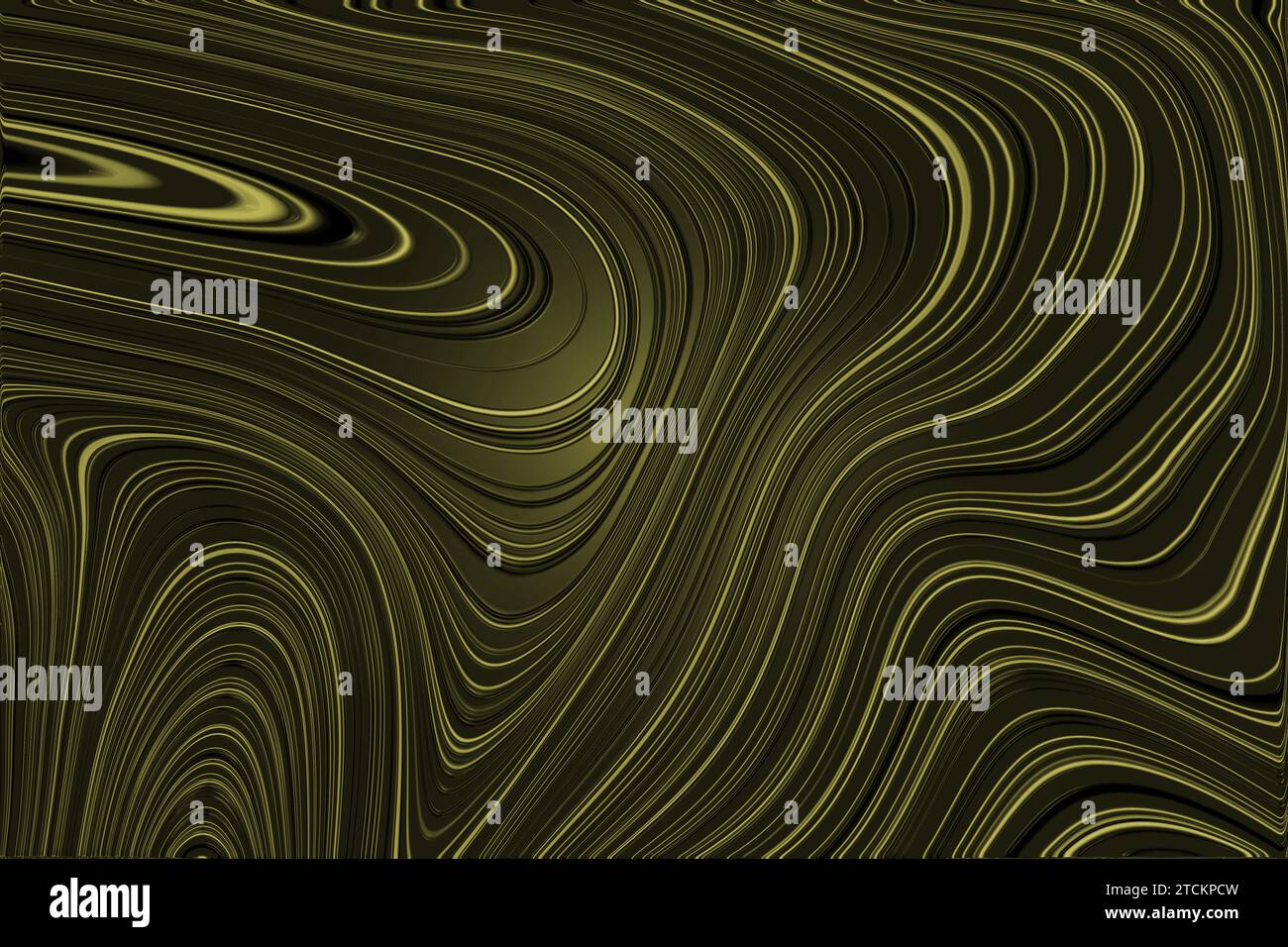 Si vede un'onda vivace che taglia attraverso un motivo curvo sulla superficie dell'acqua, creando una vista accattivante Foto Stock