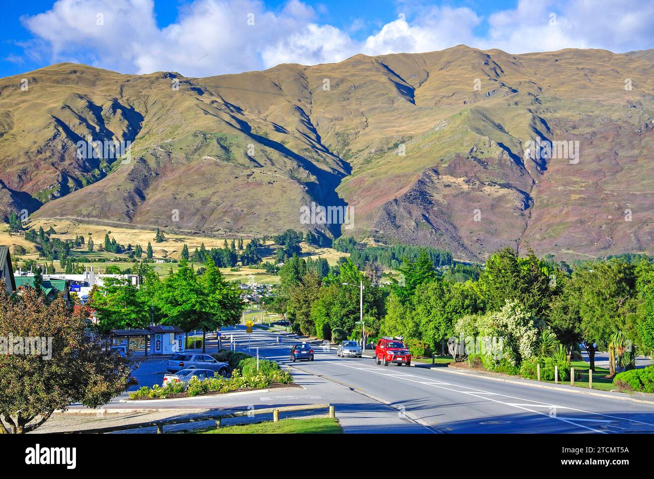 Ardmore Street, il lago Wanaka, Wanaka, Regione di Otago, Isola del Sud, Nuova Zelanda Foto Stock