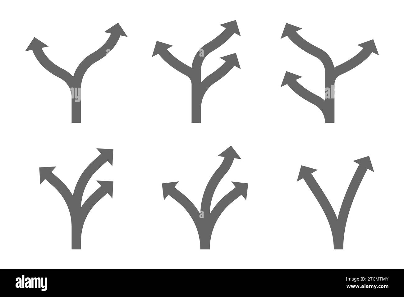 Indicazione freccia direzione direzione. Set di icone freccia Illustrazione Vettoriale