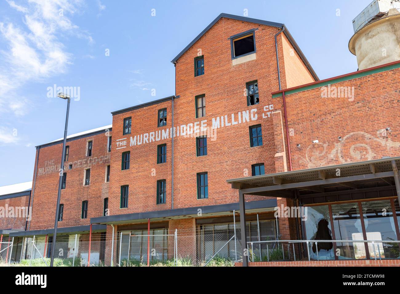 Wagga Wagga e Murimbidgee, ex mulino per la macinazione delle farine, edificio in mattoni, New South Wales, Australia Foto Stock