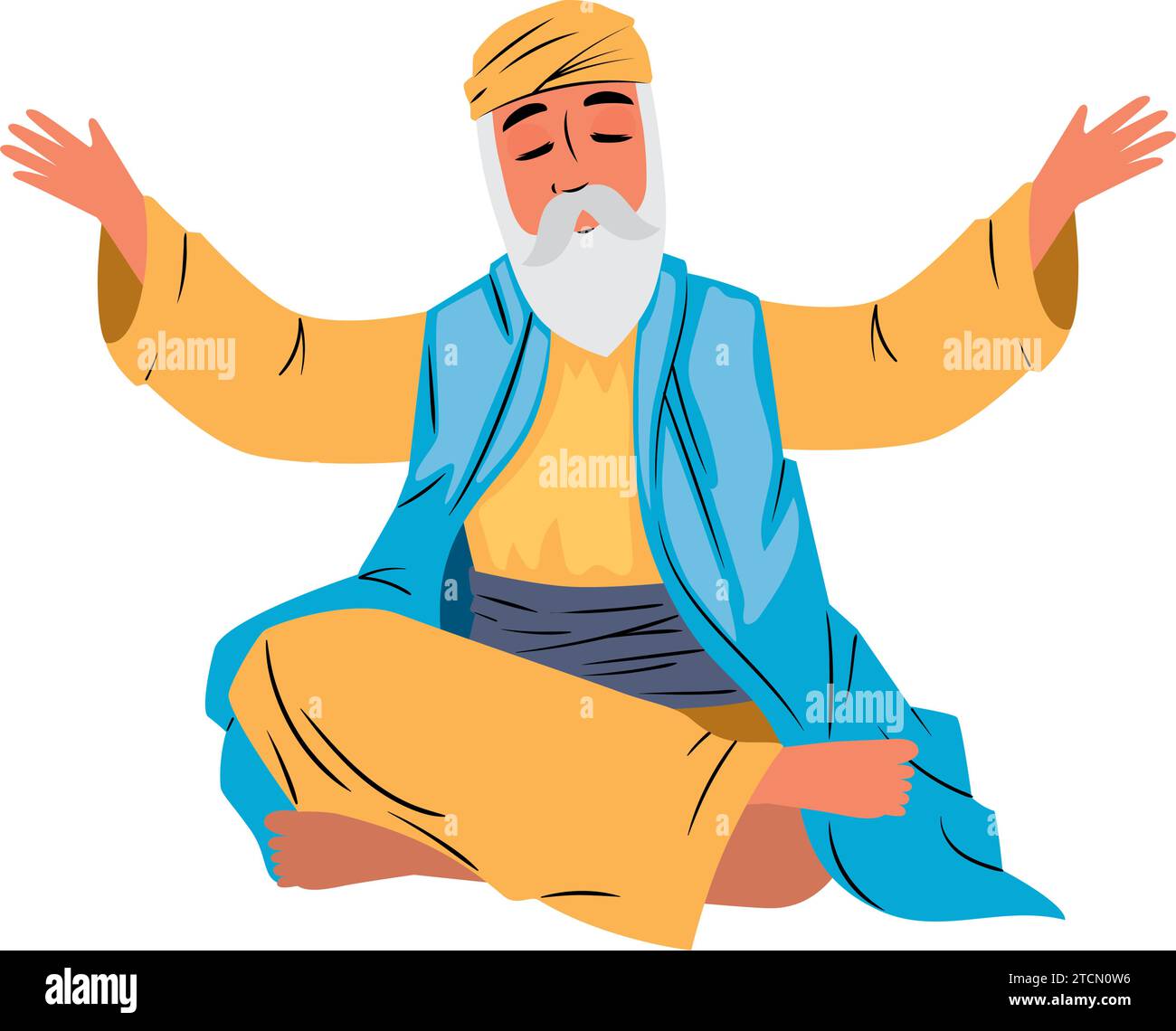 cultura indù guru nanak jayanti Illustrazione Vettoriale