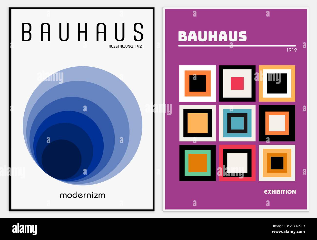 Contiene arte astratta ambientata in stile bauhaus, arte decorativa moderna, Illustrazione Vettoriale