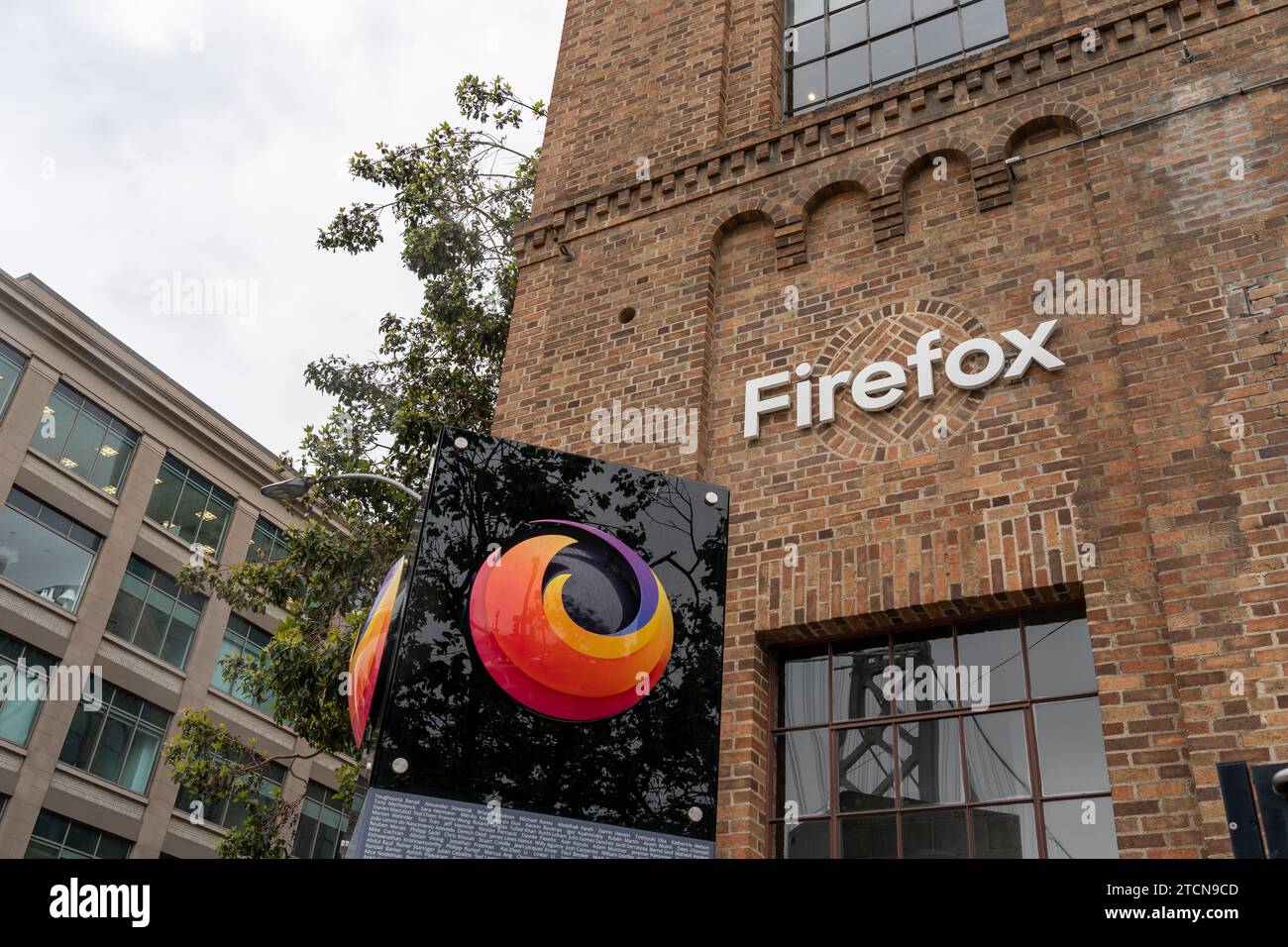 Sede centrale di Firefox a San Francisco, California, USA Foto Stock