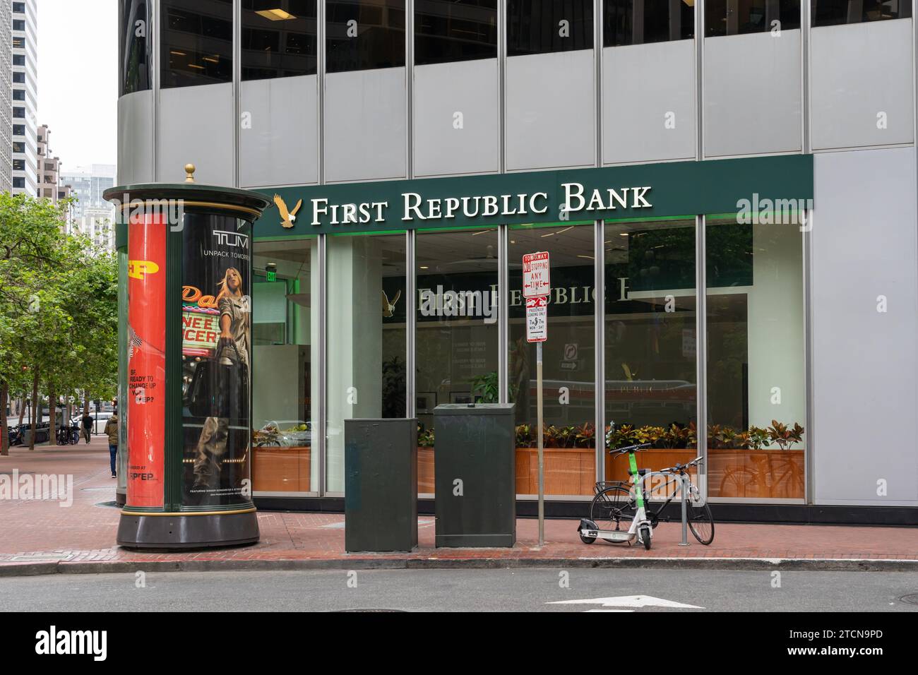 Una filiale della First Republic Bank a San Francisco, California Foto Stock