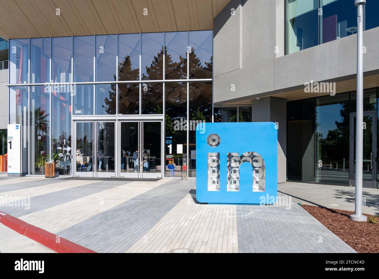 Sede centrale di LinkedIn presso South Bay Campus a Mountain View, California, Stati Uniti Foto Stock