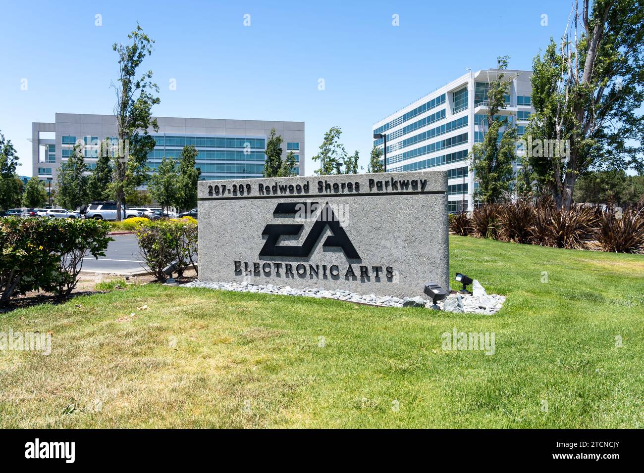 Sede della Electronic Arts a Redwood City, California, Stati Uniti Foto Stock