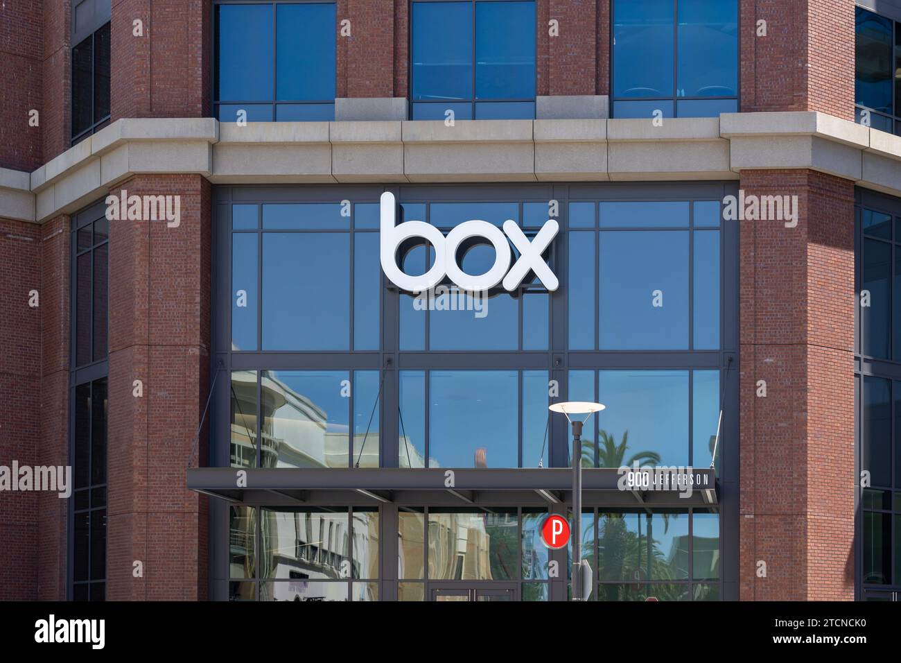 Sede centrale di Box a Redwood City, California, Stati Uniti Foto Stock