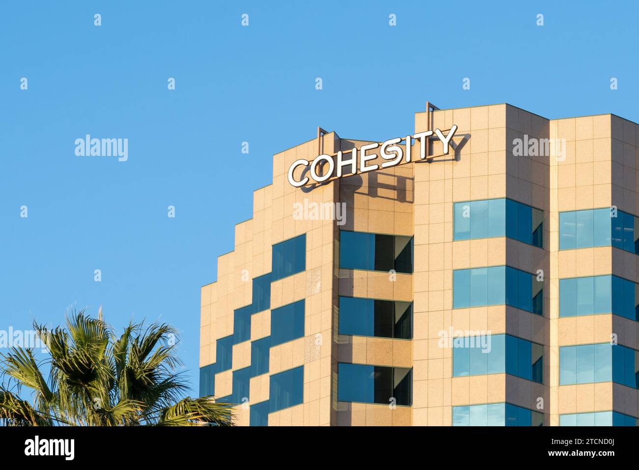 Sede centrale della Cohesity a San Jose, California, USA Foto Stock
