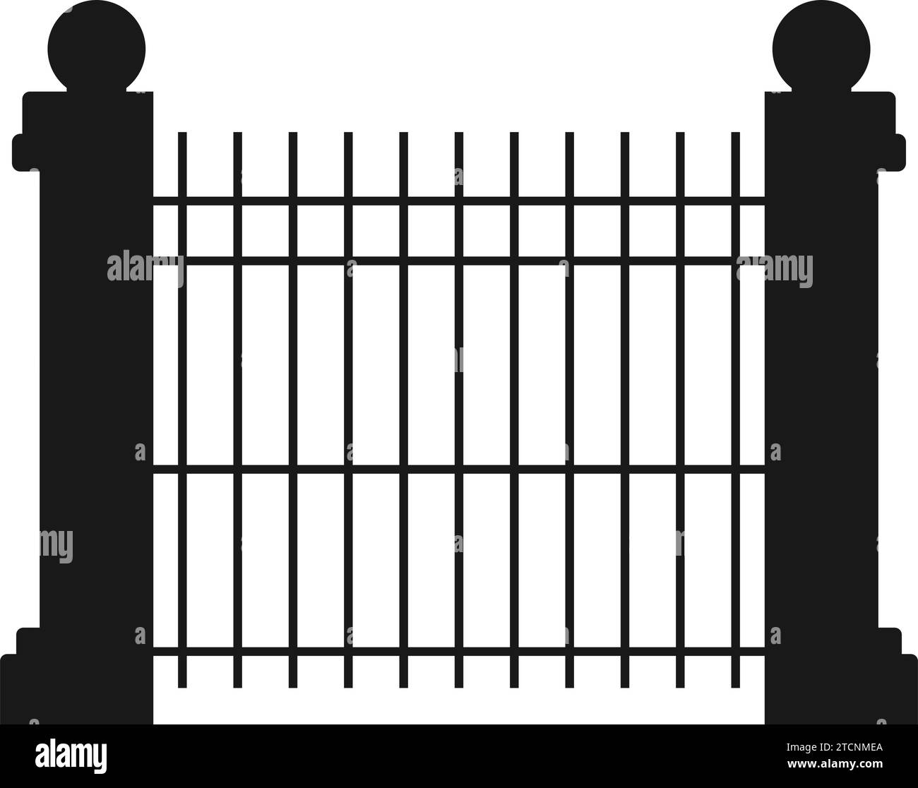 icona fence disegno di illustrazione vettoriale Illustrazione Vettoriale