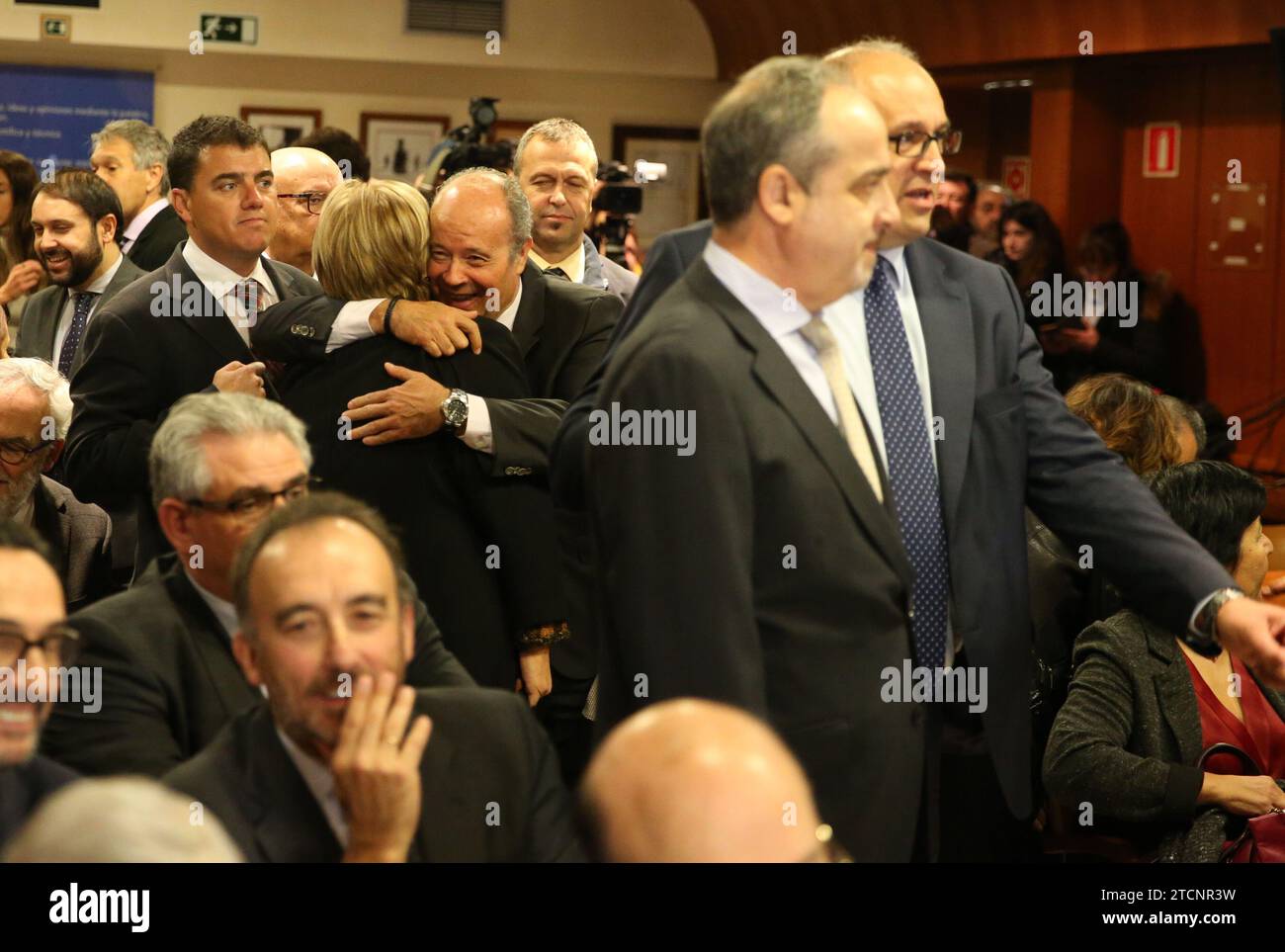 Madrid, 01/16/2020. IX Edizione dei premi Puñetas presso la sede dell'Associazione Stampa, premiata da ACIJUR e presieduta dal Ministro della giustizia, Juan Carlos campo. I vincitori furono Miquel Roca Junyent, Juan José González Rivas, Pilar Pérez Solano e José Ramón Chaves. Foto: Jaime García. ARCHDC. Crediti: Album / Archivo ABC / Jaime García Foto Stock