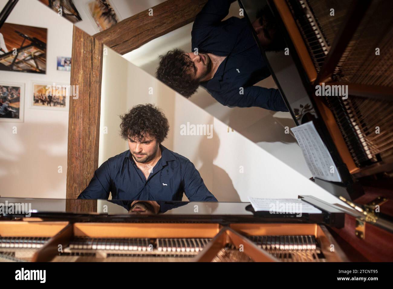 Madrid, 10/05/2022. Intervista a Pianis Martín García García. Foto: Isabel Permuy. ArchDC. Crediti: Album / Archivo ABC / Isabel B. Permuy Foto Stock