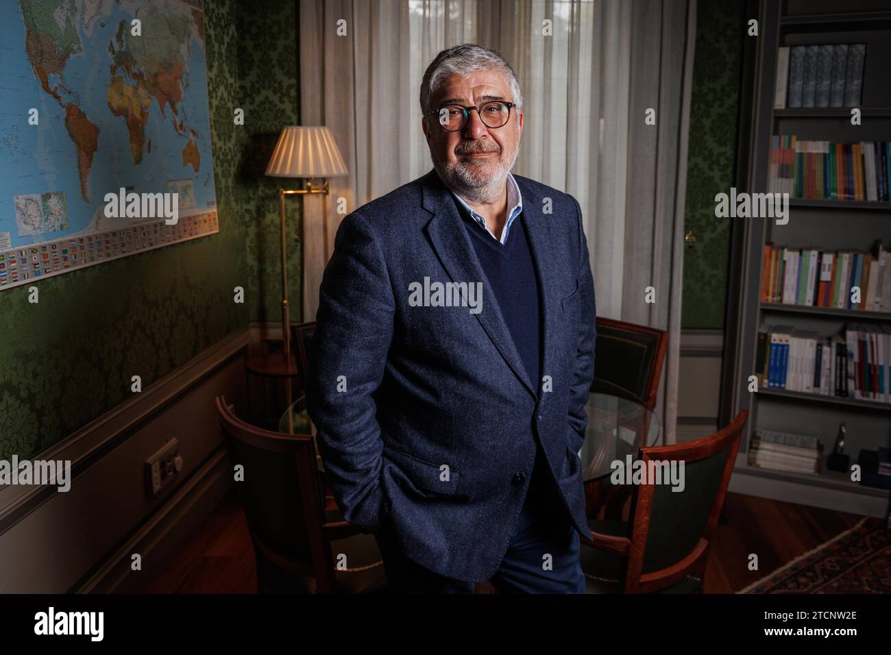 Madrid, 15/11/2022. José Juan Ruiz, presidente dell'istituto Elcano. Foto: Tania Sieira. ArchDC. Crediti: Album / Archivo ABC / Tania Sieira Foto Stock