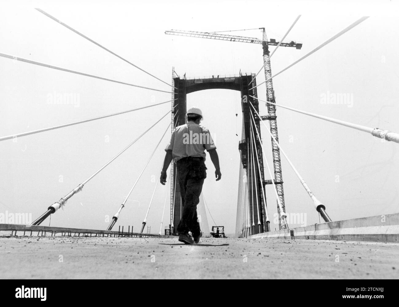 07/26/1991. Ponte sul fiume Guadalquivir a Siviglia. Crediti: Album / Archivo ABC / Doblado Foto Stock