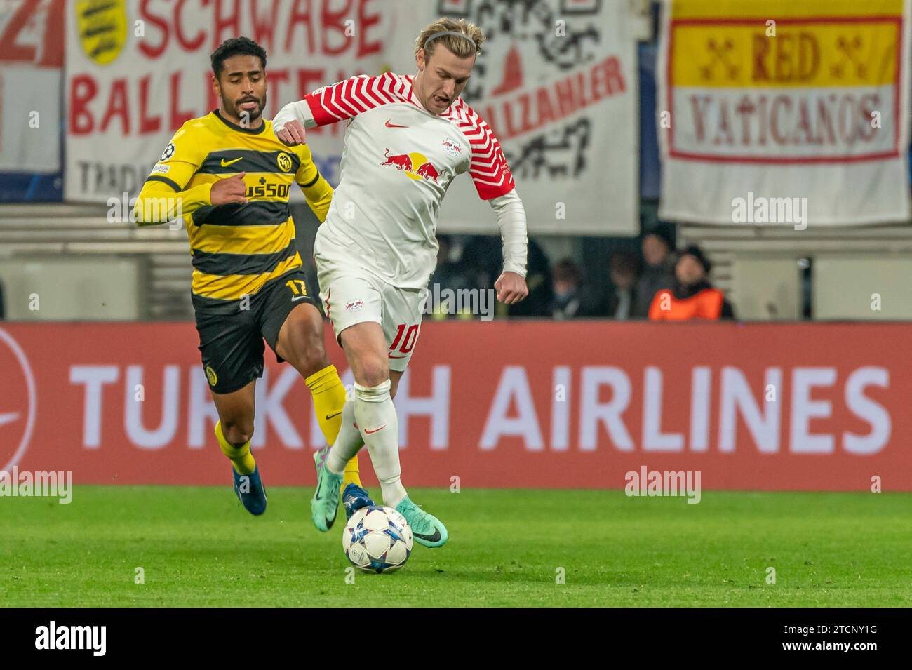 Lipsia, Deutschland 13. Dicembre 2023 Champions League 2023/2024 RB Leipzig vs. Young Boys Lipsia, Deutschland 13. Dicembre 2023 Champions League 2023/2024 RB Leipzig vs. Young Boys