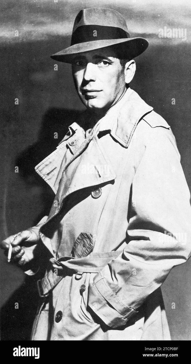12/31/1939. Humphrey Bogart, una chiara icona del cinema e del teatro americano. Crediti: Album / Archivo ABC Foto Stock