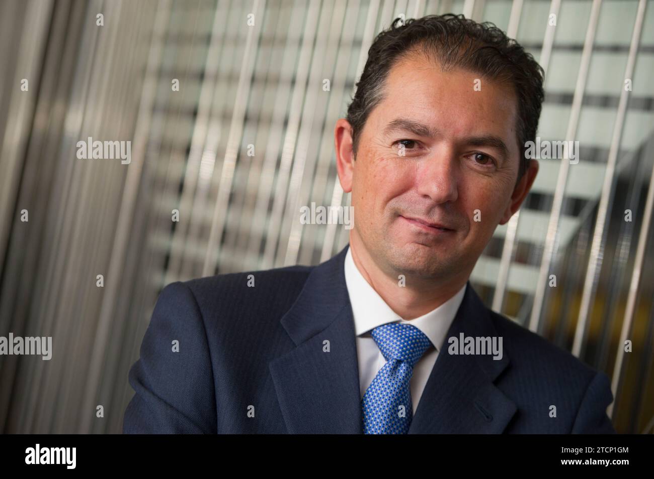 Madrid, 10/31/2013. Intervista con il CEO di Banco Popular, Francisco Gómez Martín. Foto: De San Bernardo ARCHDC. Crediti: Album / Archivo ABC / Eduardo San Bernardo Foto Stock