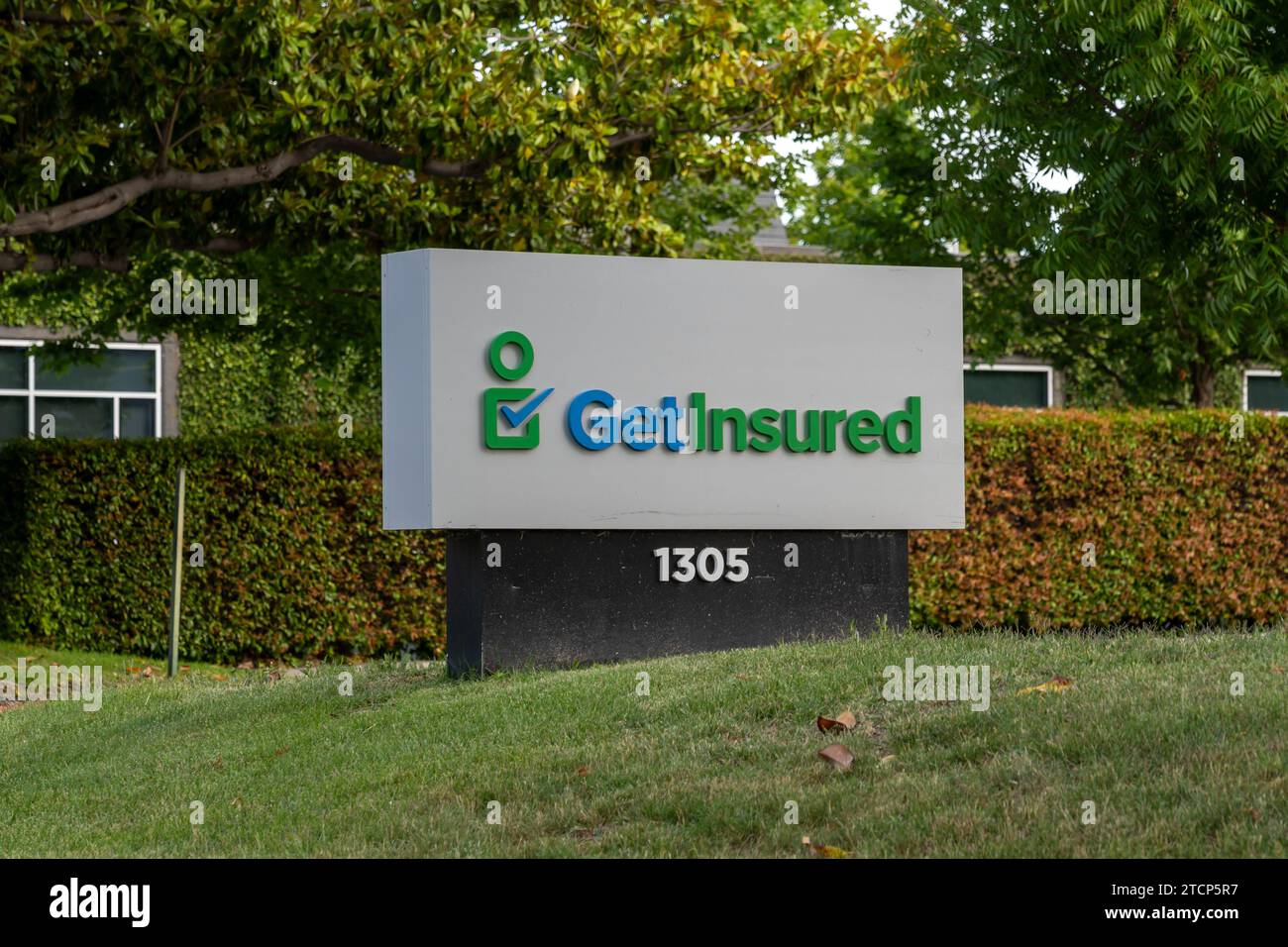 Ufficio assicurato a Mountain View, CALIFORNIA, Stati Uniti Foto Stock