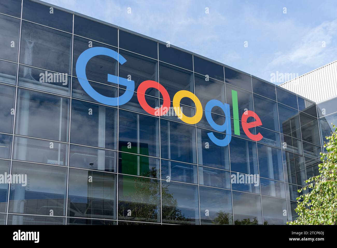 Sede centrale di Google a Mountain View, California, USA Foto Stock