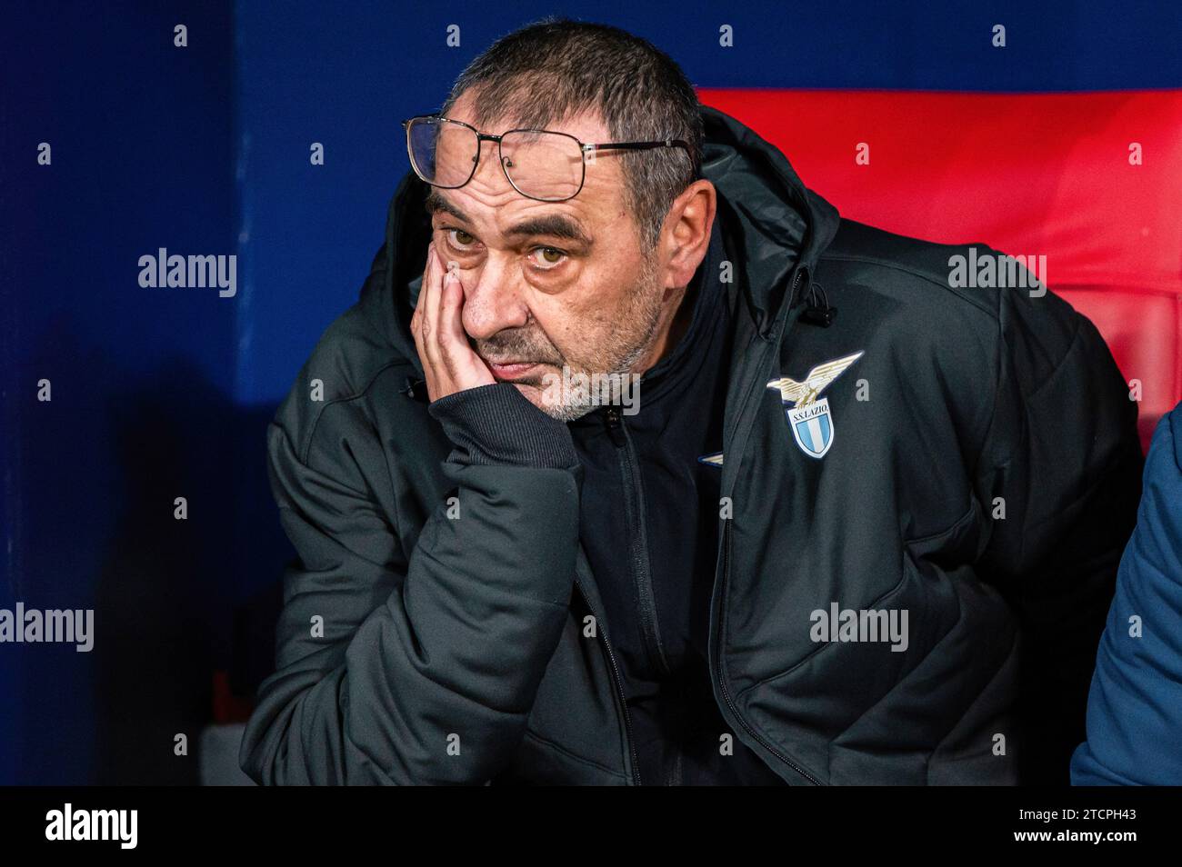 Madrid, Spagna. 13 dicembre 2023. Maurizio Sarri, allenatore della Lazio visto durante la partita di UEFA Champions League tra Atletico Madrid e Lazio al Civitas Metropolitan Stadium. Punteggio finale; Atletico Madrid 2:0 Lazio. Credito: SOPA Images Limited/Alamy Live News Foto Stock