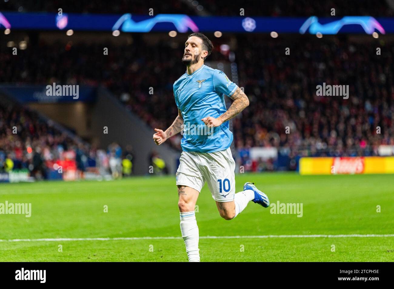 Madrid, Spagna. 13 dicembre 2023. Luis Alberto del Lazio visto durante la partita di UEFA Champions League tra Atletico Madrid e Lazio al Civitas Metropolitan Stadium. Punteggio finale; Atletico Madrid 2:0 Lazio. Credito: SOPA Images Limited/Alamy Live News Foto Stock