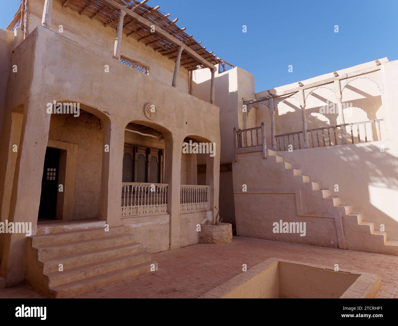 Atlas Studios, un famoso studio cinematografico a Ouarzazate, montagne dell'Atlante, Marocco. 13 dicembre 2023 Foto Stock